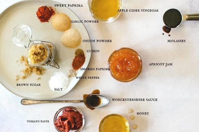 INGREDIENTS FOR APRICOT BBQ SAUCE: INGREDIENTS FOR APRICOT BBQ SAUCE: