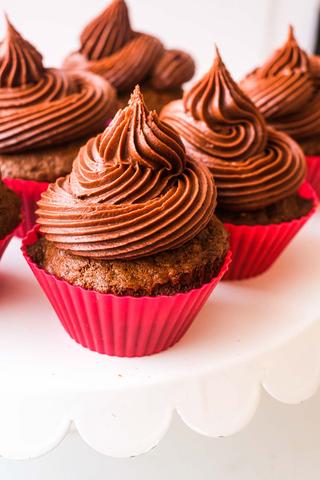 Ingredients to make the best chocolate cupcake