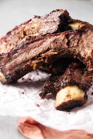 Ingredients for Traeger smoked beef back ribs Ingredients for Traeger smoked beef back ribs