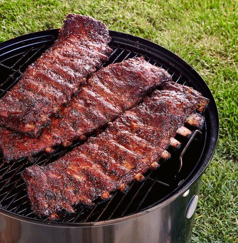Smoked Pork Ribs on the Weber Kettle Smoked Pork Ribs on the Weber Kettle